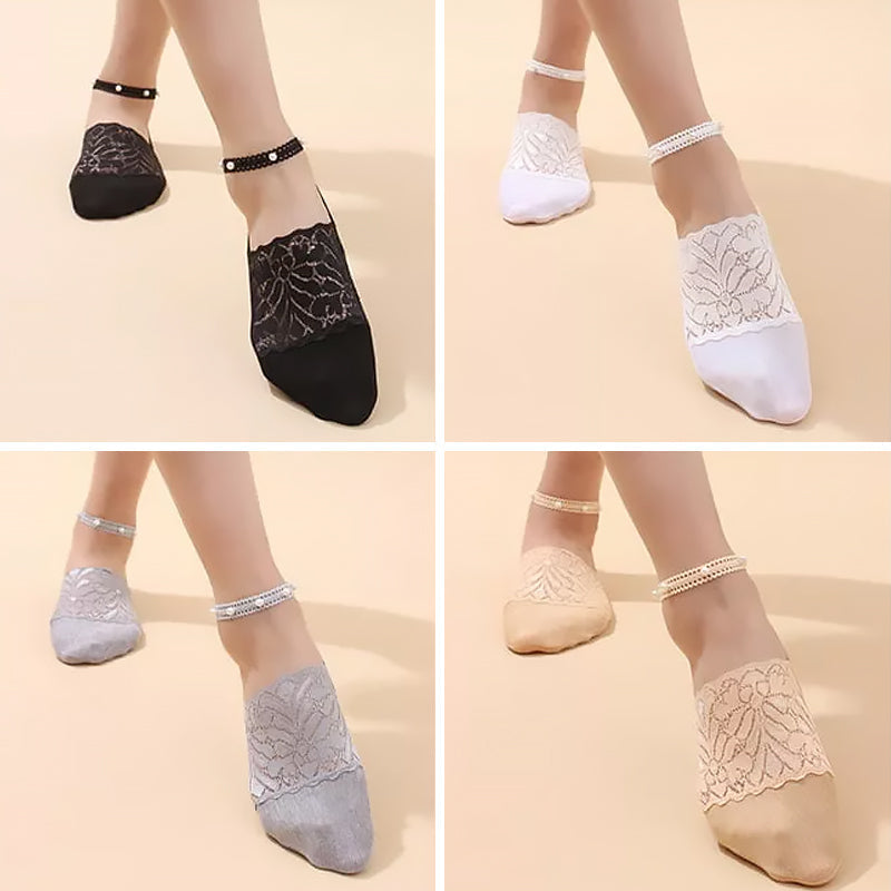 Avelena | Perlen Spitze Socken