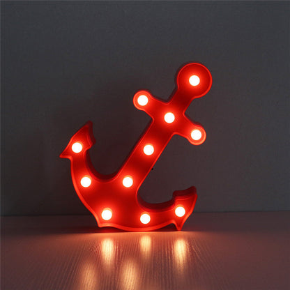 Avelena | Skandinavische moderne Boot Anker ABS Batterie LED Wand Sconce Lampe