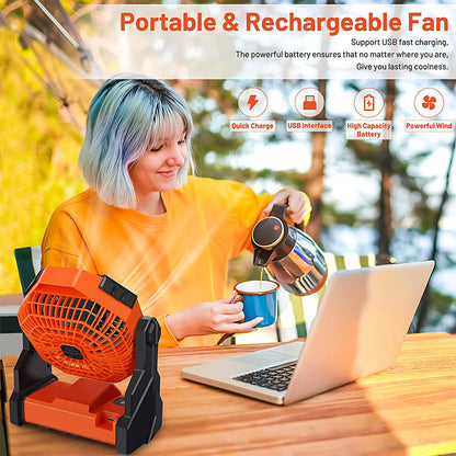 Avelena | Camping LED Ventilator mit Licht