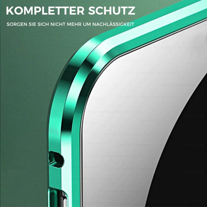 Avelena | Samsung magnetische gehärtete Glas-Doppelseitige Handyhülle