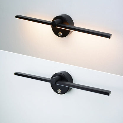 Avelena | Nordic Minimalist Aluminium Lange Bar Schalter LED Spiegel Wandleuchte Lampe