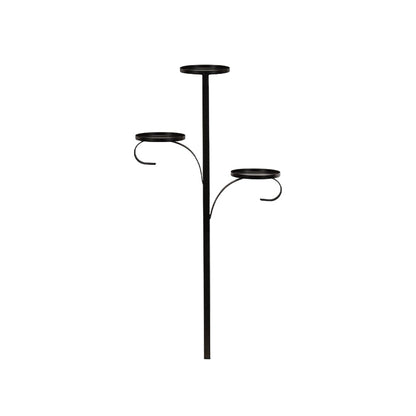 Avelena | Weihnachtsbaum Topper Regal | 3-stufig | Schwarz | Metall