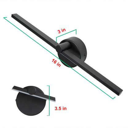 Avelena | Nordic Minimalist Aluminium Lange Bar Schalter LED Spiegel Wandleuchte Lampe