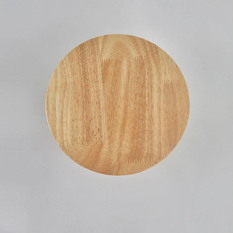 Avelena | Moderne Minimalistische Runde Irreguläre Oval Holz LED Wandleuchte Lampe Für Wohnzimmer