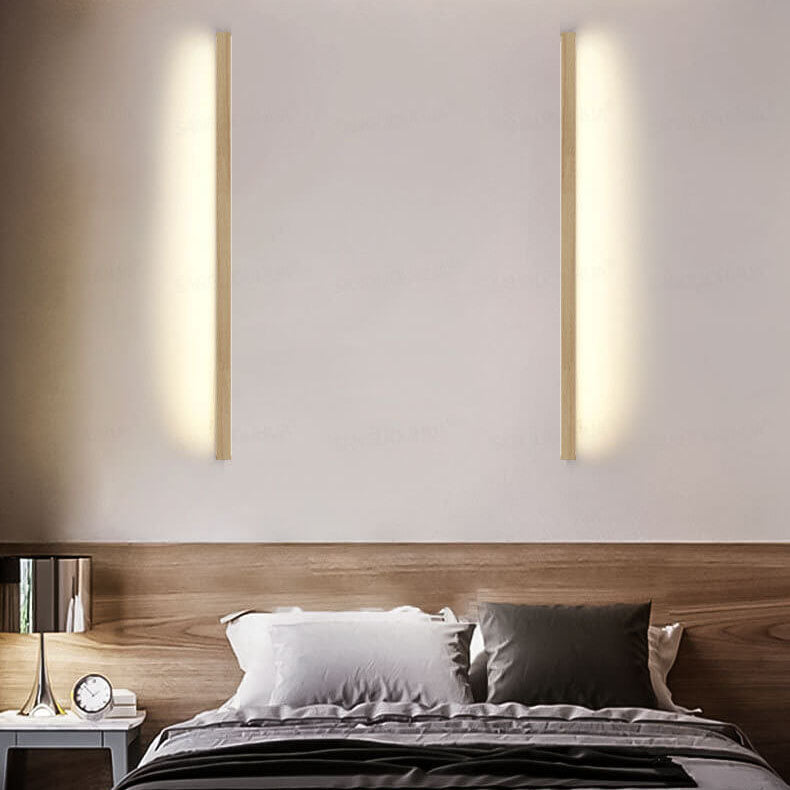 Avelena | ZenBeam Japanische LED Wandleuchte | Massivholz Design | Moderne Akzentbeleuchtung