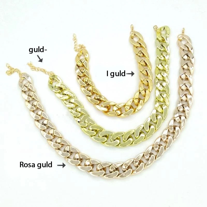 Avelena | Dicke goldene Kette Haustier Sicherheitskragen