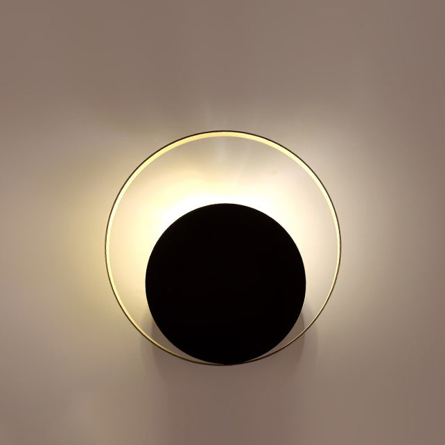 Avelena | Moderne Minimalistische Eisen Kreis Ring 1-Licht Wand Sconces Lampe Für Schlafzimmer