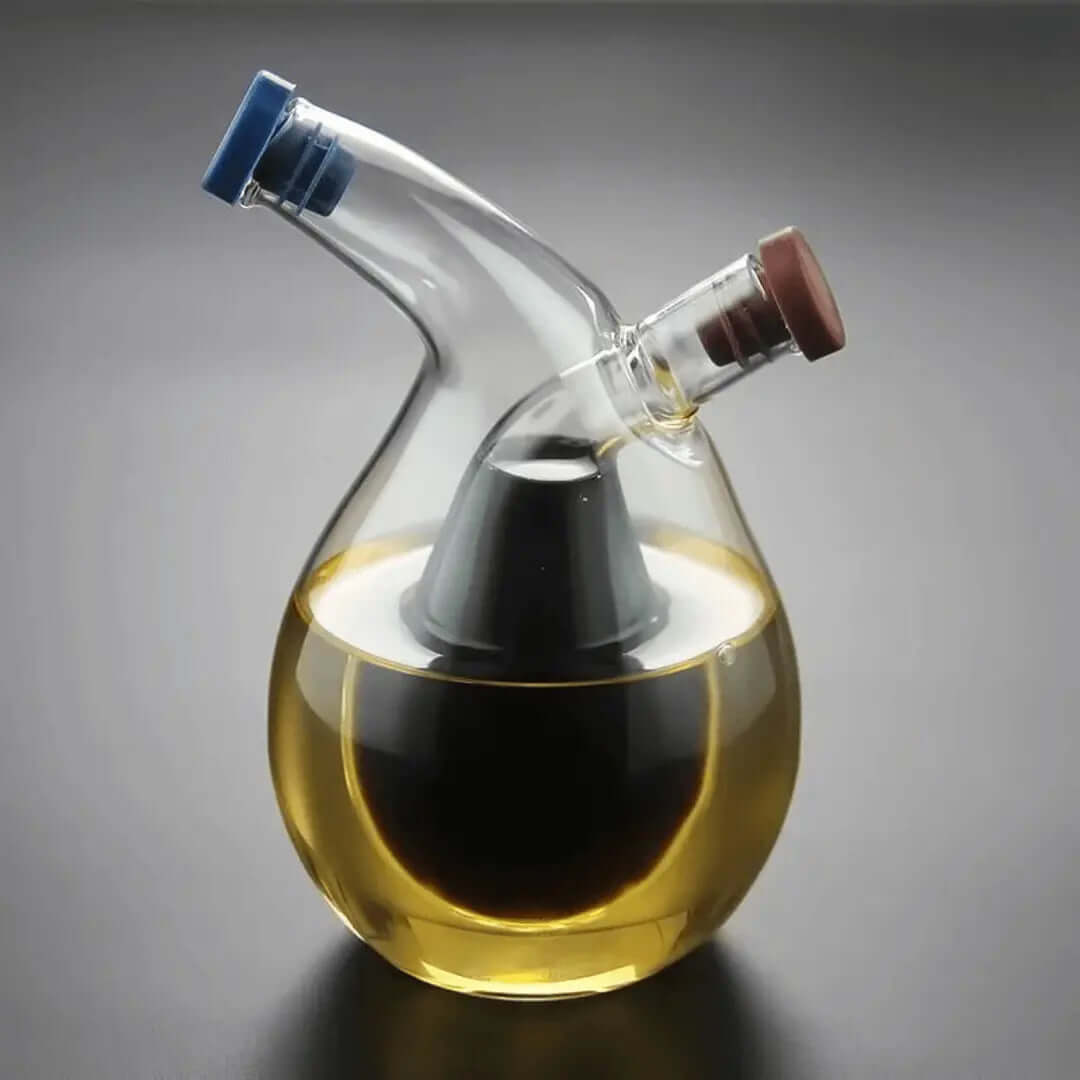 Avelena | Doppelter Öl & Essigspender aus Glas