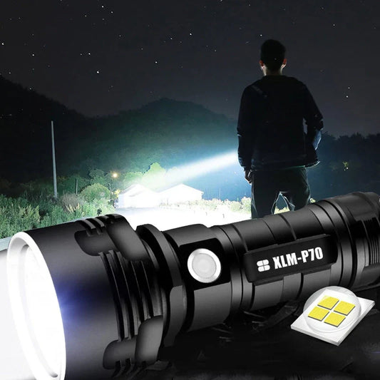 Avelena | 30000-5000 Lumen Hochleistungs-LED-Taschenlampe, wasserdicht