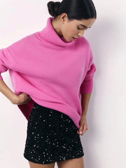 Avelena | Modischer, Weit Geschnittener Pullover für Frauen