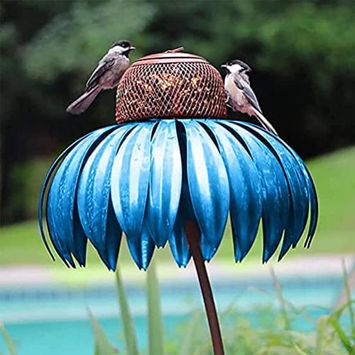 Avelena | Hängendes Metall-Vogelhaus Blumenform Garten Deko