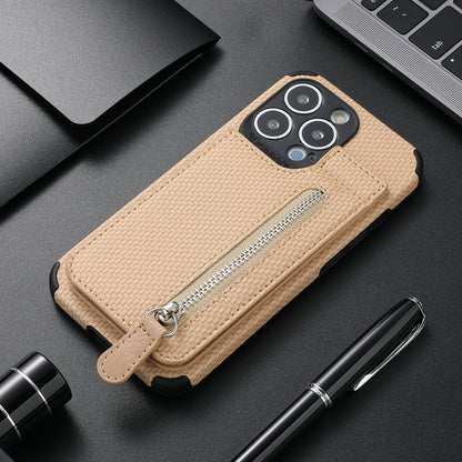 Avelena | Taschenbuchhülle Mit Reißverschluss Und Kreditkartenhalter Für Iphone