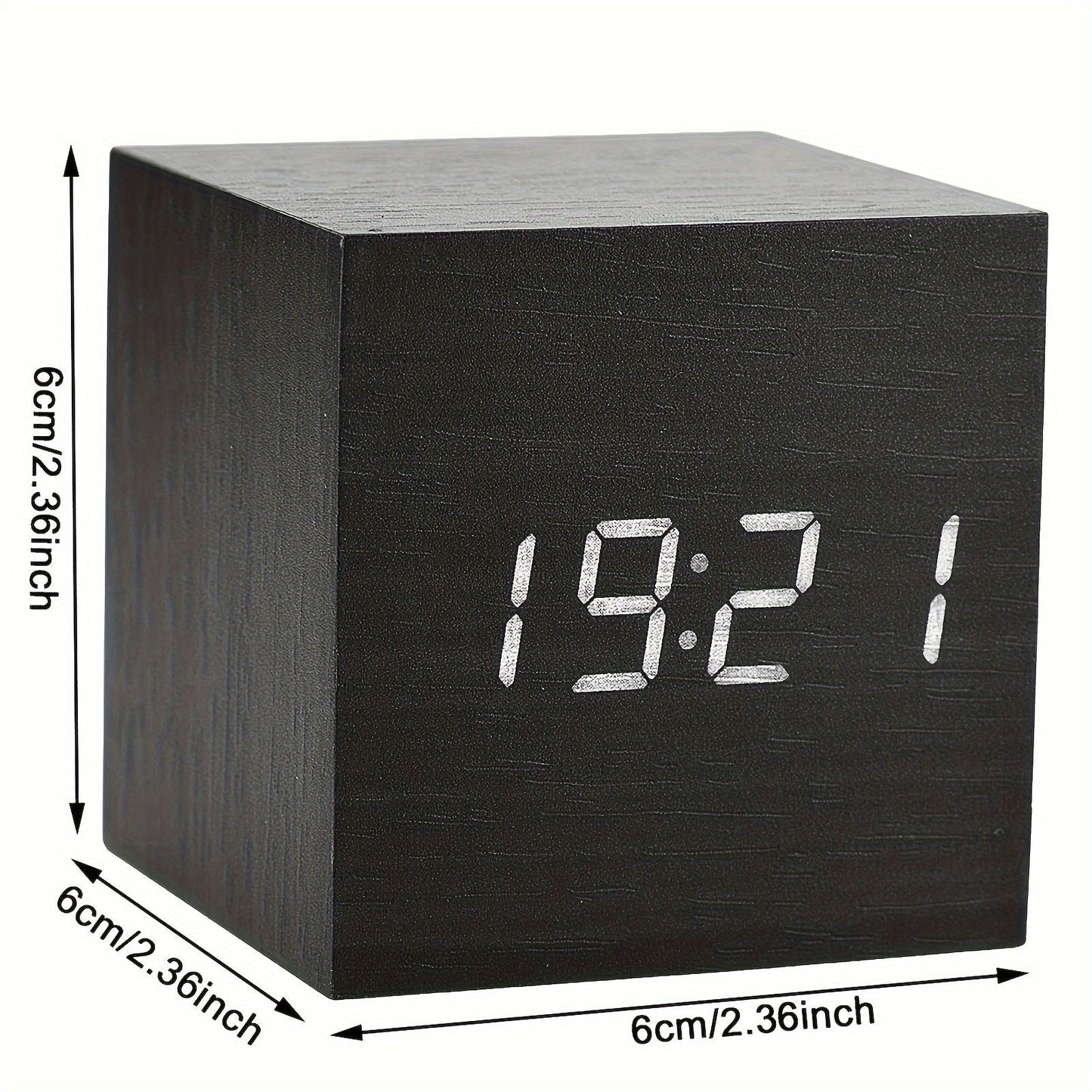 Avelena | Uhr Stilvolle Holzuhr mit Led-Display