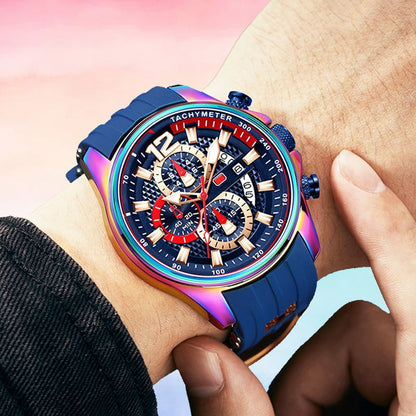 Avelena | Wasserdichte Motorsport-Uhr für Männer mit leuchtend