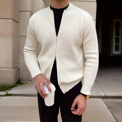 Avelena | Herren Strickjacke mit Rundhalsausschnitt