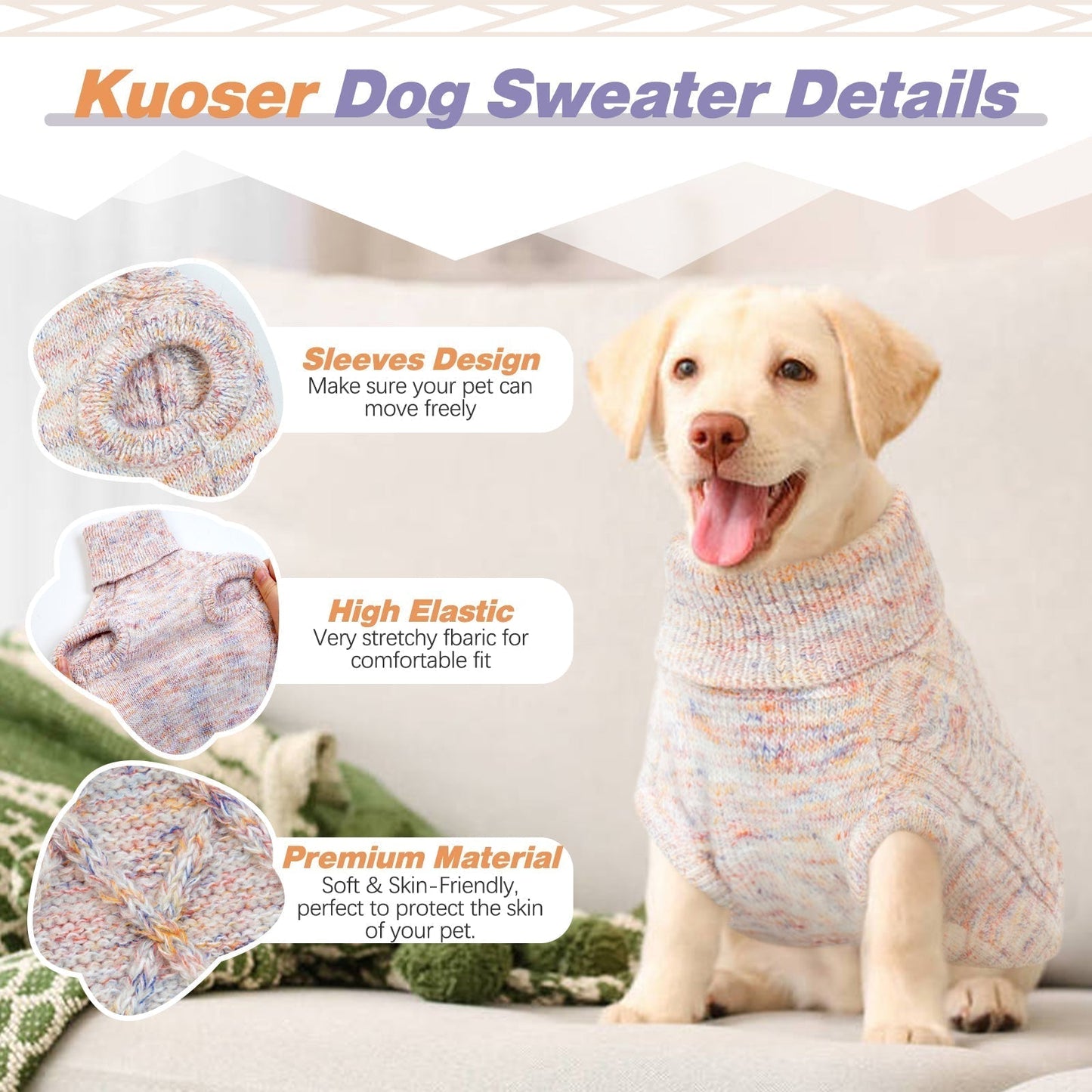 Avelena | Strickpullover für Kleine Hunde Perfekt für Kühle Jahreszeiten