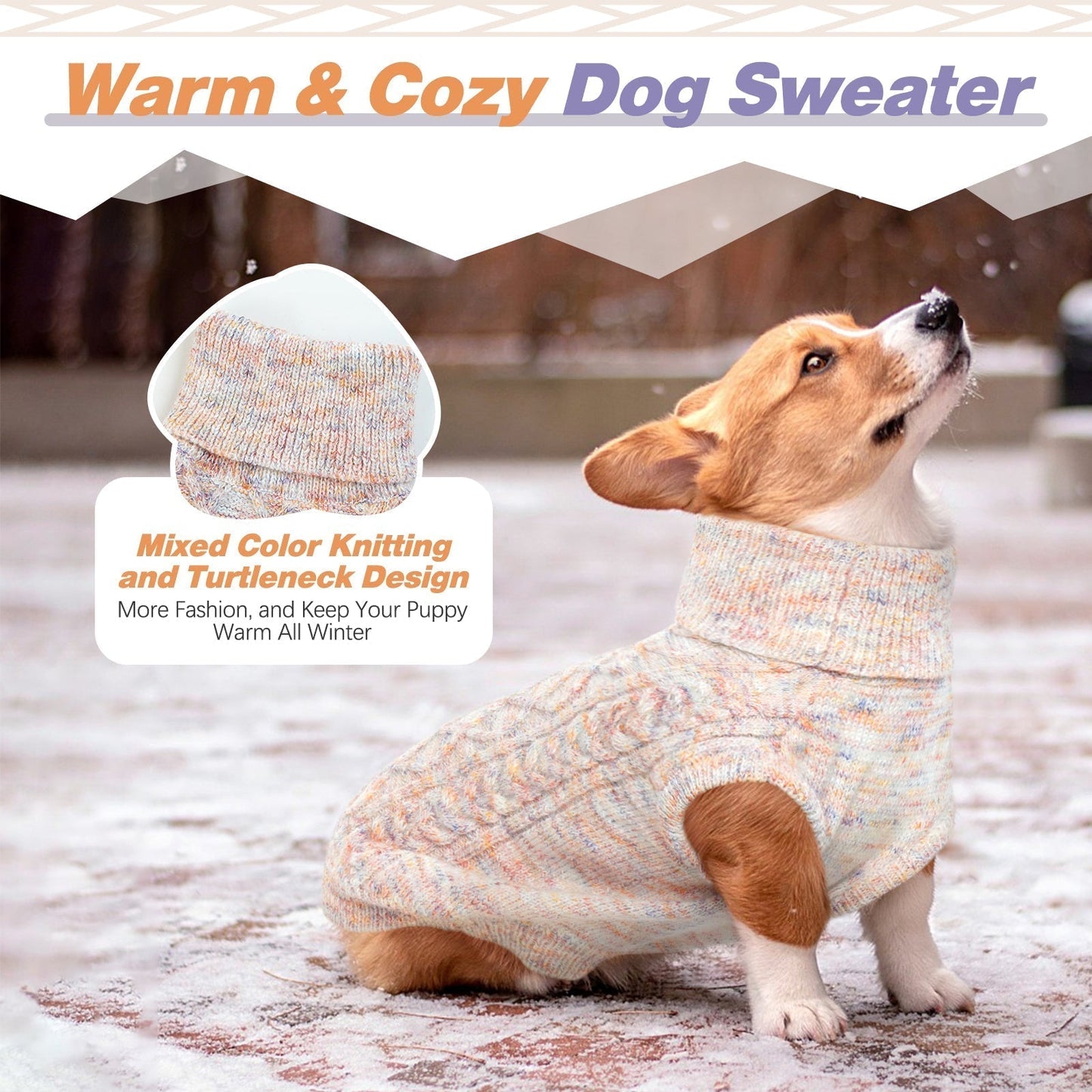 Avelena | Strickpullover für Kleine Hunde Perfekt für Kühle Jahreszeiten