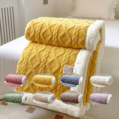 Avelena | CozyNest - Wendbare Fleece-Decke für Herbst und Winter