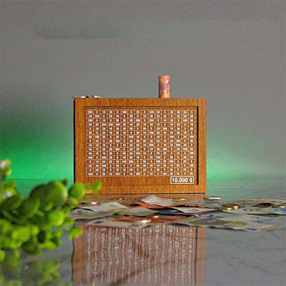 Avelena | Sparschwein aus Holz mit Zähler