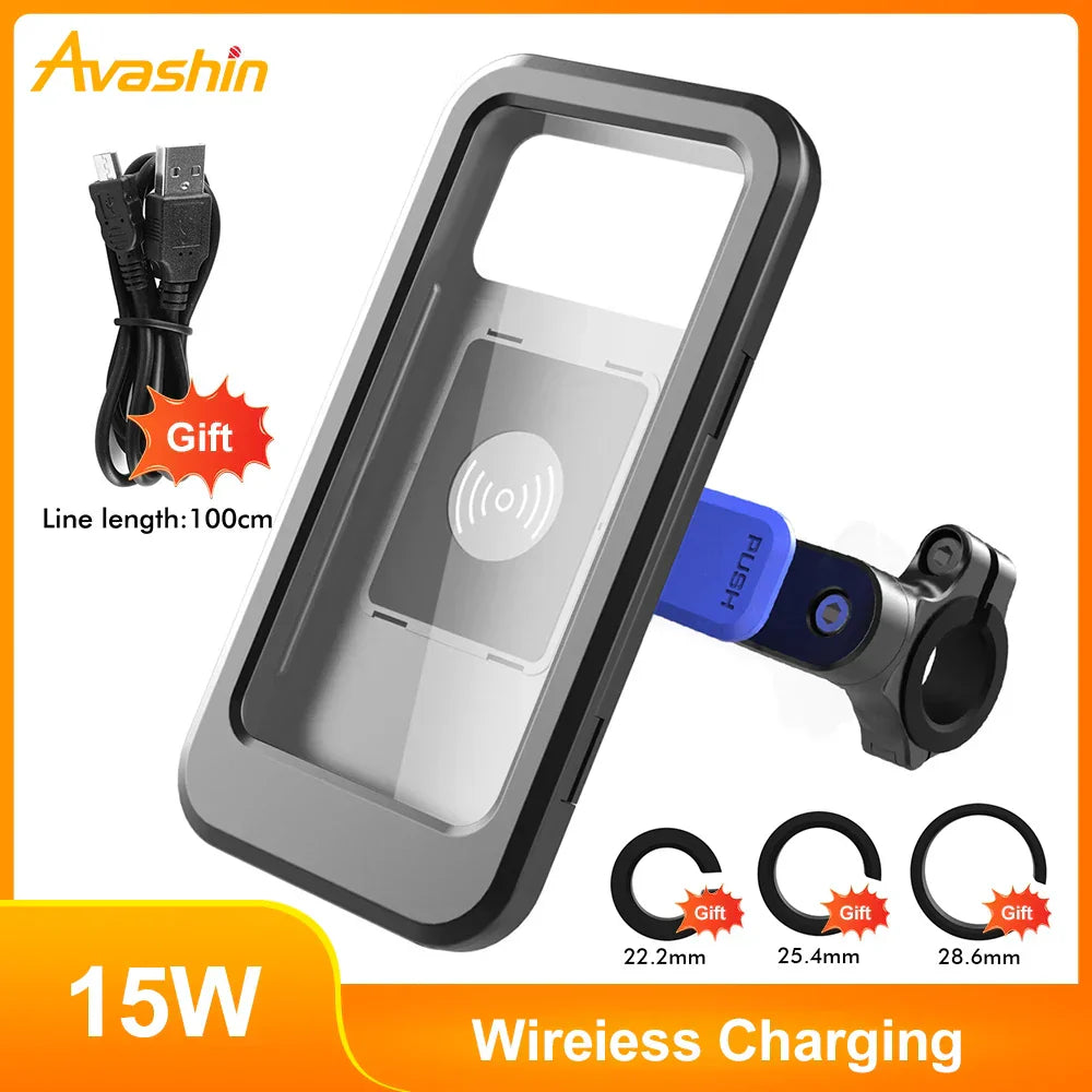 Avelena | 15W Powerbank-Wasserdichte Halterung für den Fahrradlenker