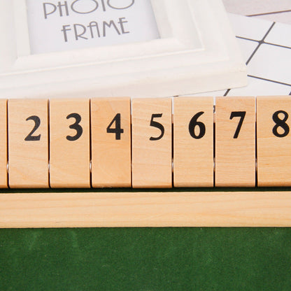 Avelena | „Shut The Box“-Spiel – Lustiges Tisch-Mathespiel für Erwachsene und Kinder