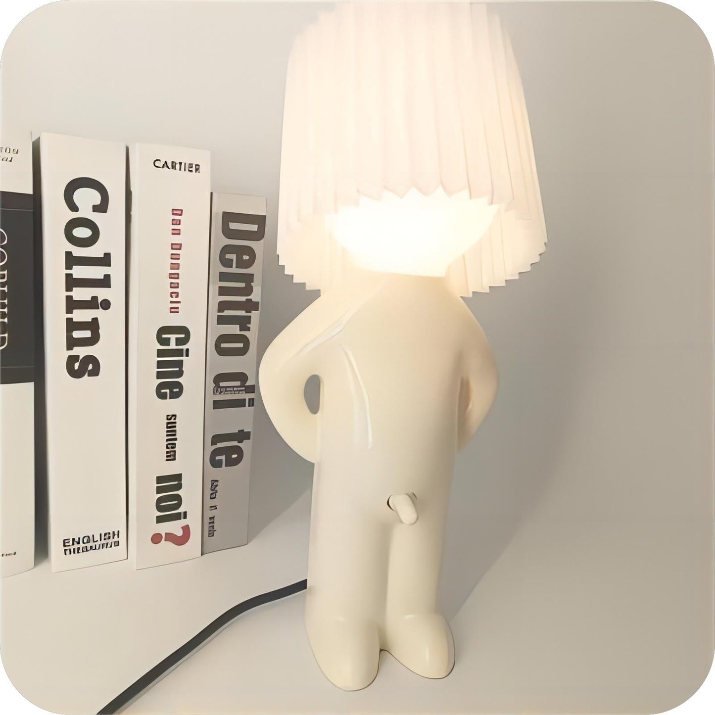 Avelena | Drahtlose Lampe - HappyGlow - Verspielt Design - Beleuchtet Jeden Raum