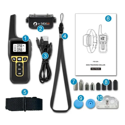 Avelena | 1000m wasserdichtes Hundetraining Halsband | Wiederaufladbar, Fernbedienung & verstellbar für kleine, mittlere und große Hunde