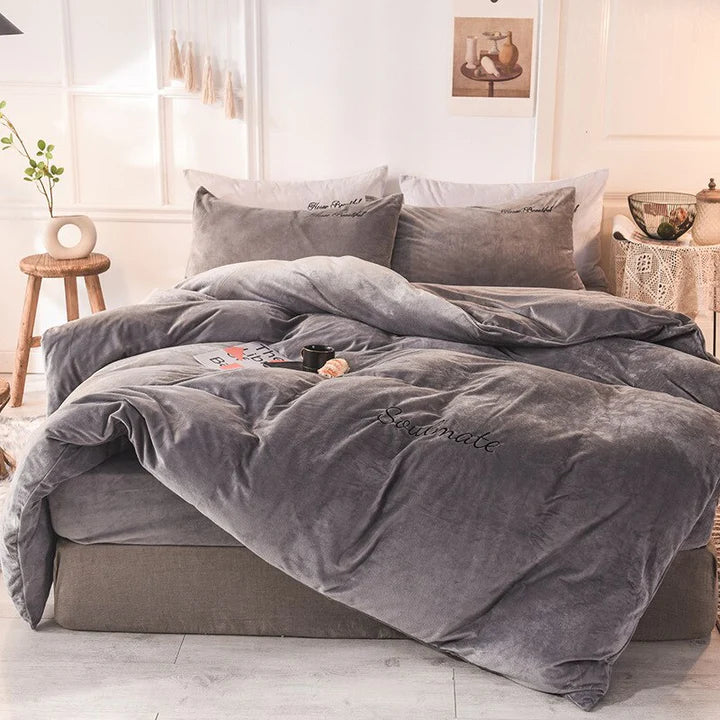 Avelena | Silkcloud Bettbezug Gemütlicher Fleece Bettbezug für Unvergleichliches Schlaferlebnis