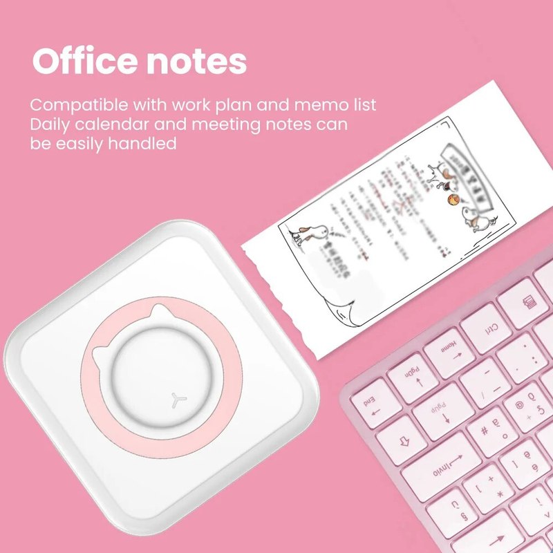 Avelena | Mini tragbarer mobiler Telefon-zu-Fotodrucker Sofort kleine Aufkleber Emoji-Bild Thermo-Bluetooth-Verbindung