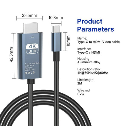 Avelena | Usb C zu Hdmi Kabel Cool Running Hdmi zu USB C