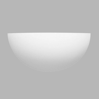 Avelena | Weißer Gips Vintage Halbrunder Halbmond Malbare Wandstrahler 30cm