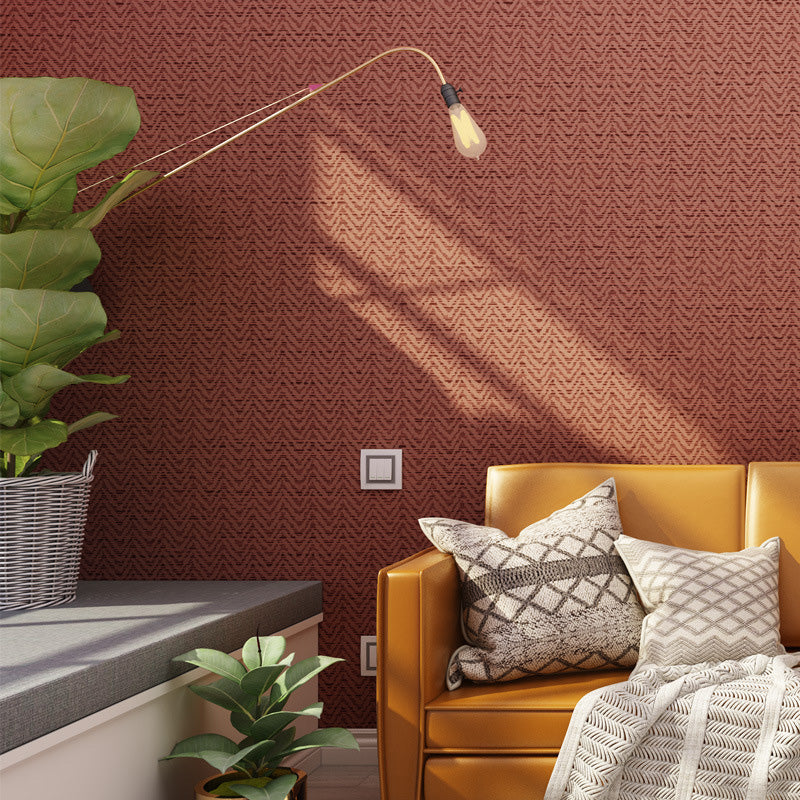 Avelena | Hochwertige, Fleckenresistente Leinenoberfläche Tapete 33' X 20,5" Asien-Inspirierte Wanddekoration für Das Wohnzimmer