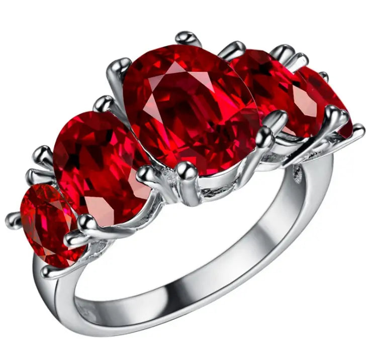 Avelena | Rose Crystal Cz Ring - Farbenfrohe Mode