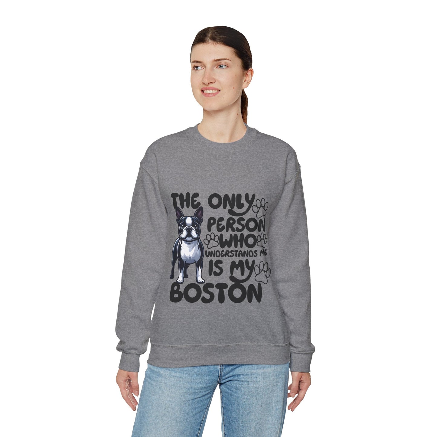 Avelena | Elvis Unisex Sweatshirt Für Boston Terrier Liebhaber