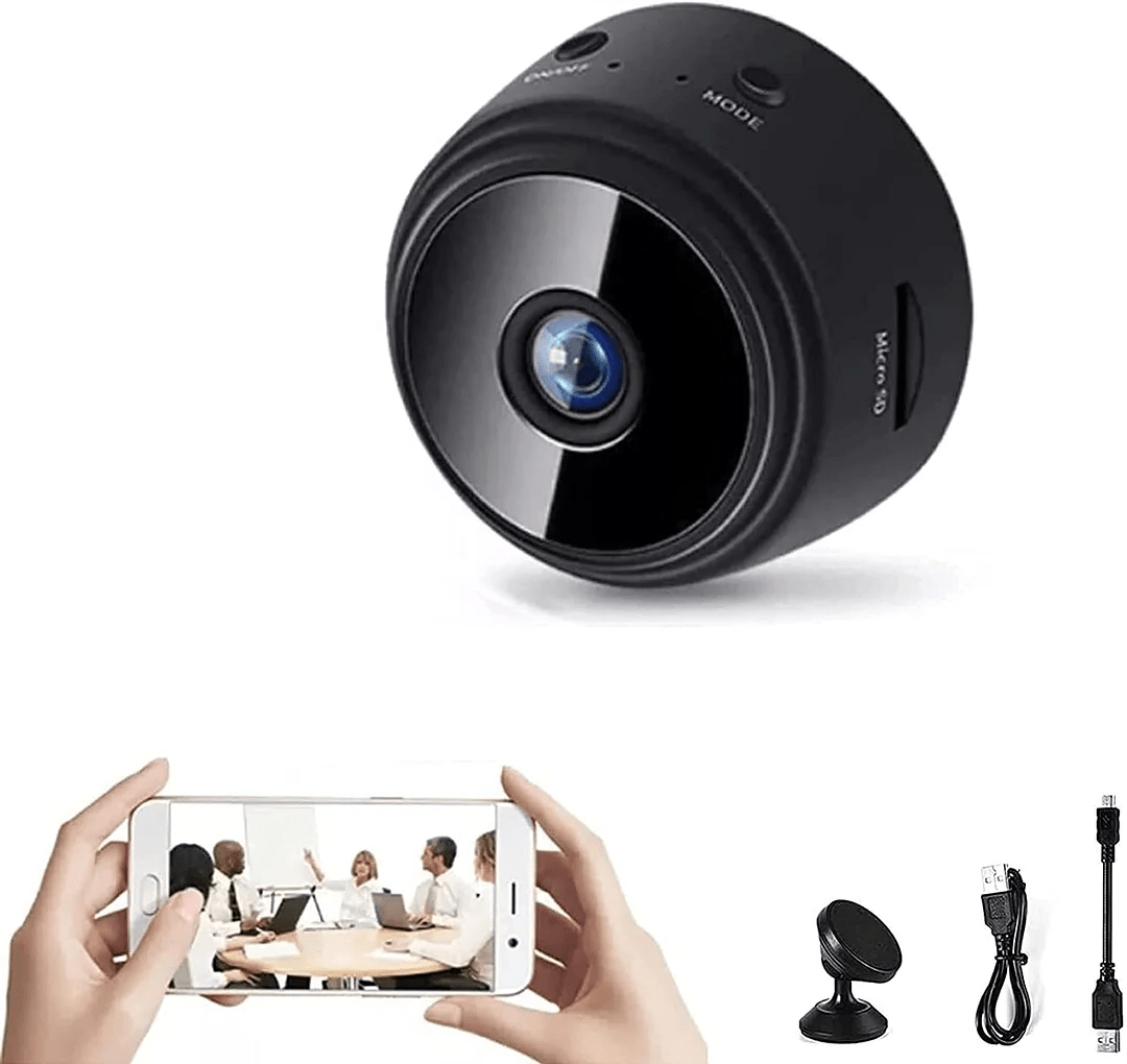 Avelena | MINIGUARD CAM – 1080p Mini-Kamera mit Magnetbefestigung & Nachtsicht
