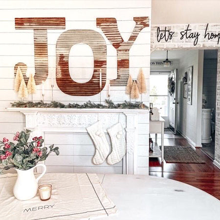 Avelena | Rostige Wellpappe Ark Joy Schild Des Exklusiv