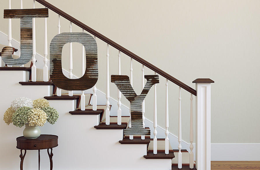 Avelena | Rostige Wellpappe Ark Joy Schild Des Exklusiv