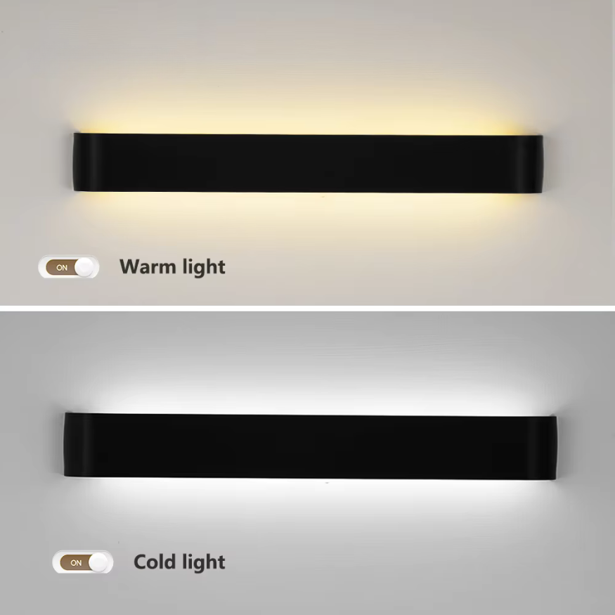 Avelena | Nordic LED Wandleuchte - Moderne gebürstete Aluminium Innenwandleuchte