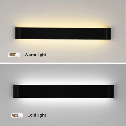 Avelena | Nordic LED Wandleuchte - Moderne gebürstete Aluminium Innenwandleuchte
