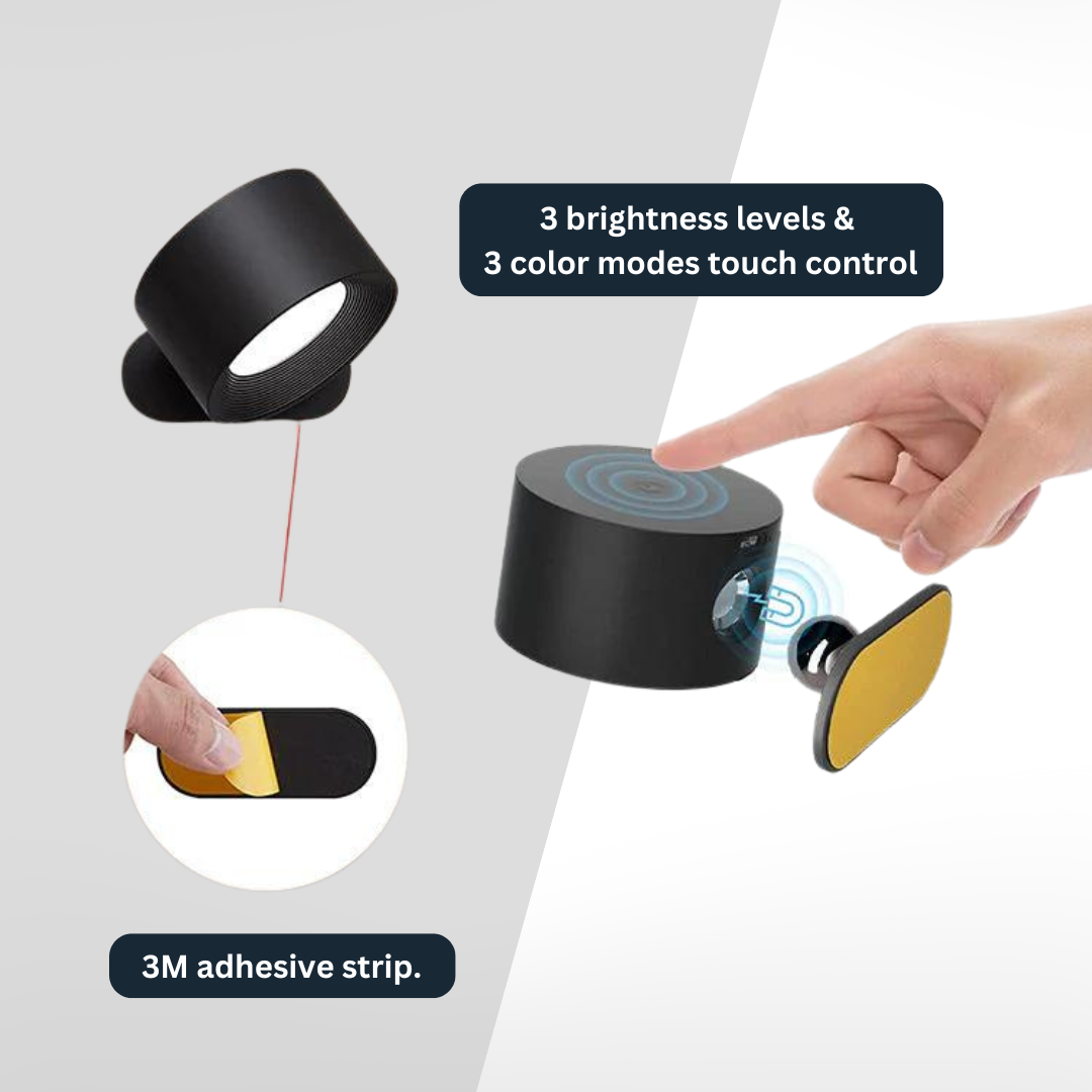 Avelena | Vista - Die 360° wiederaufladbare LED-Wandleuchte