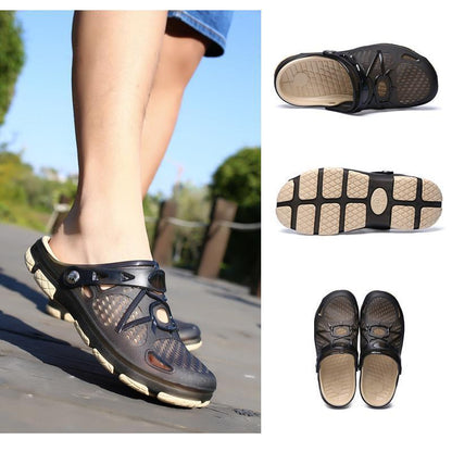 Avelena | Herren Strandsandalen Atmungsaktiv Mesh Strand Pantoffel
