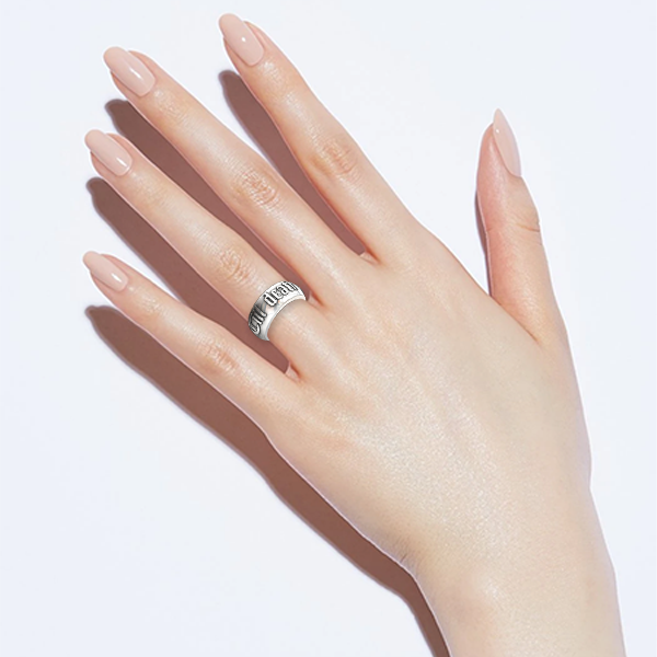 Avelena | Schädel Ring - Bis dass der Tod uns scheidet