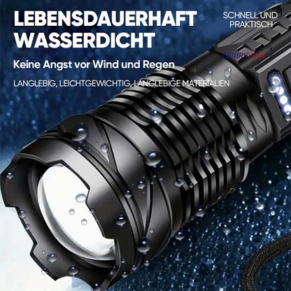 Avelena | Ultrahelle Taschenlampe mit weißem Laser und großer Reichweite