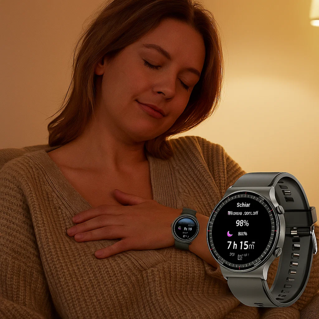 Avelena | CardioSense – Medizinische ECG-Smartwatch mit Osram-Sensor & 24/7 Gesundheitsüberwachung