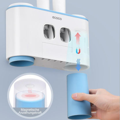 Avelena | Automatischer Zahnbürstenhalter und Zahnpastaspender Set