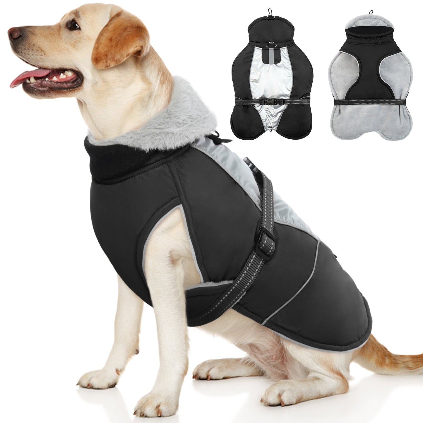 Avelena | Reflektierende Hundeweste für Winter Sicher und Warm
