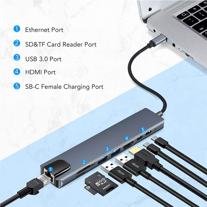 Avelena | 8 In 1 Universal Dockingstation