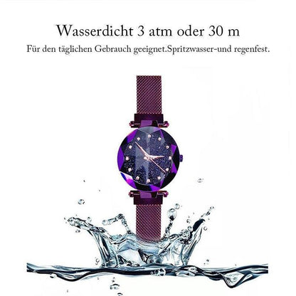 Avelena | Neue Modetrend wasserdichte Sternenhimmel Mädchen Armbanduhr