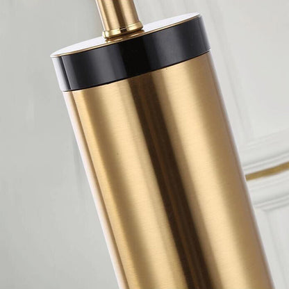 Avelena | Moderne Übergangs-Zylinder-Eisen-Stoff 1-Lampe Tischlampe für das Wohnzimmer