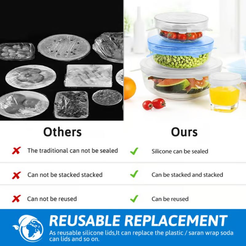 Avelena | Wiederverwendbare elastische Silikon-Lebensmittellagerabdeckung
